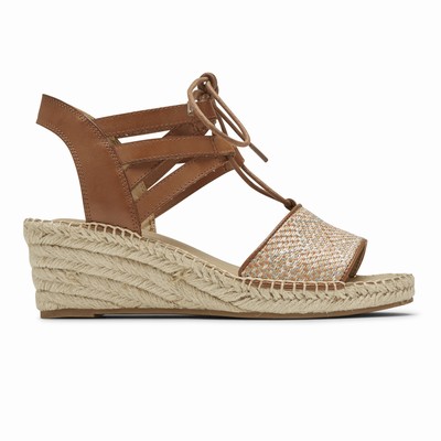 Cunhas Rockport Marah Lace Mulher Marrom PT-97046